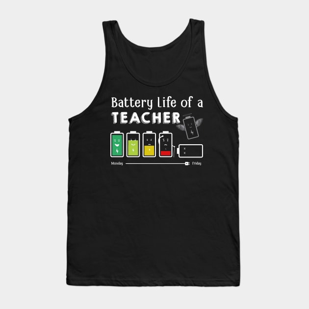 Battery Life Of A Teacher Tank Top by Danielsmfbb